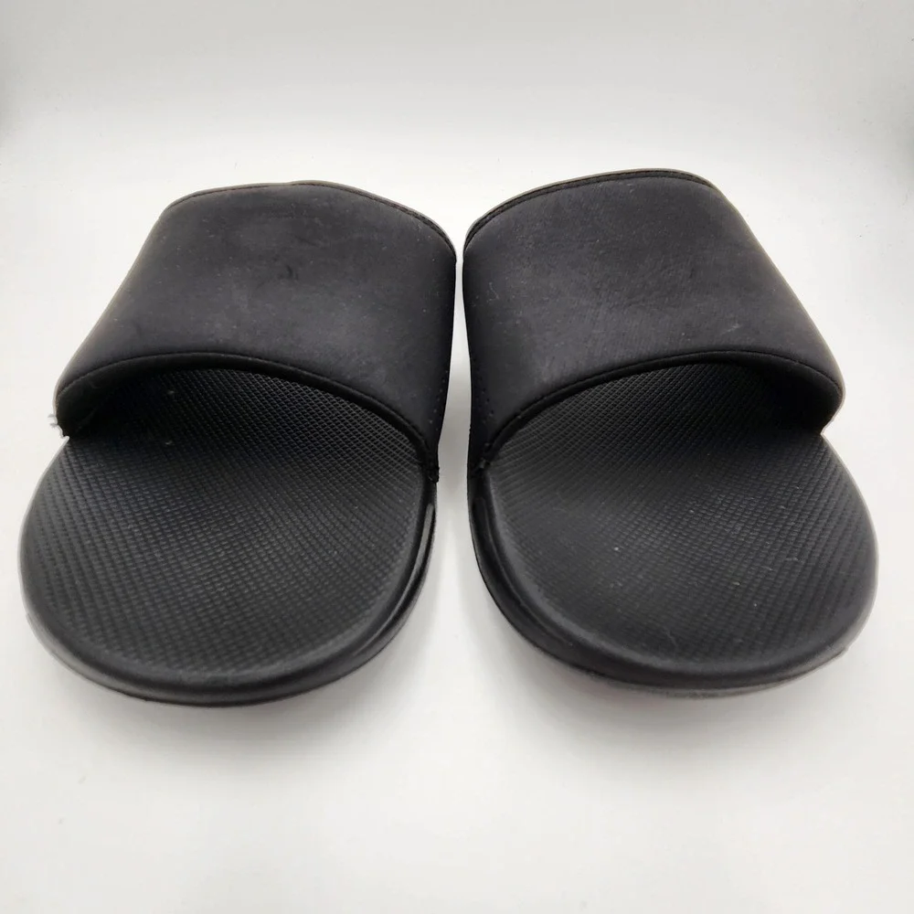 Reef One Slide Mens Black Sandals Athletic Beach Pool Water Shoes Size 11